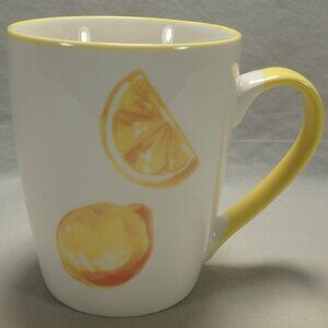 Hazel and Co Squeeze the Day Lemon Yellow Coffee Tea Mug Cup Citrus Seize